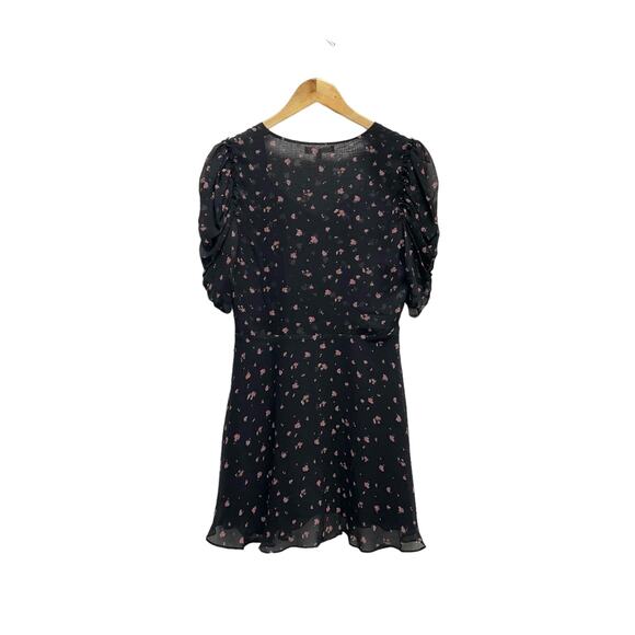 LoveShackFancy Cora Dress in Floral Black Women’s Size Small - Picture 10 of 12